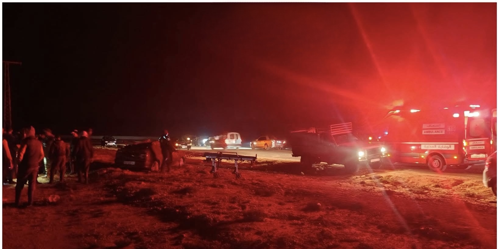 إصابات إثر انقلاب سيارة خفيفة بطريق &ldquo;لاساركا&rdquo; في الداخلة