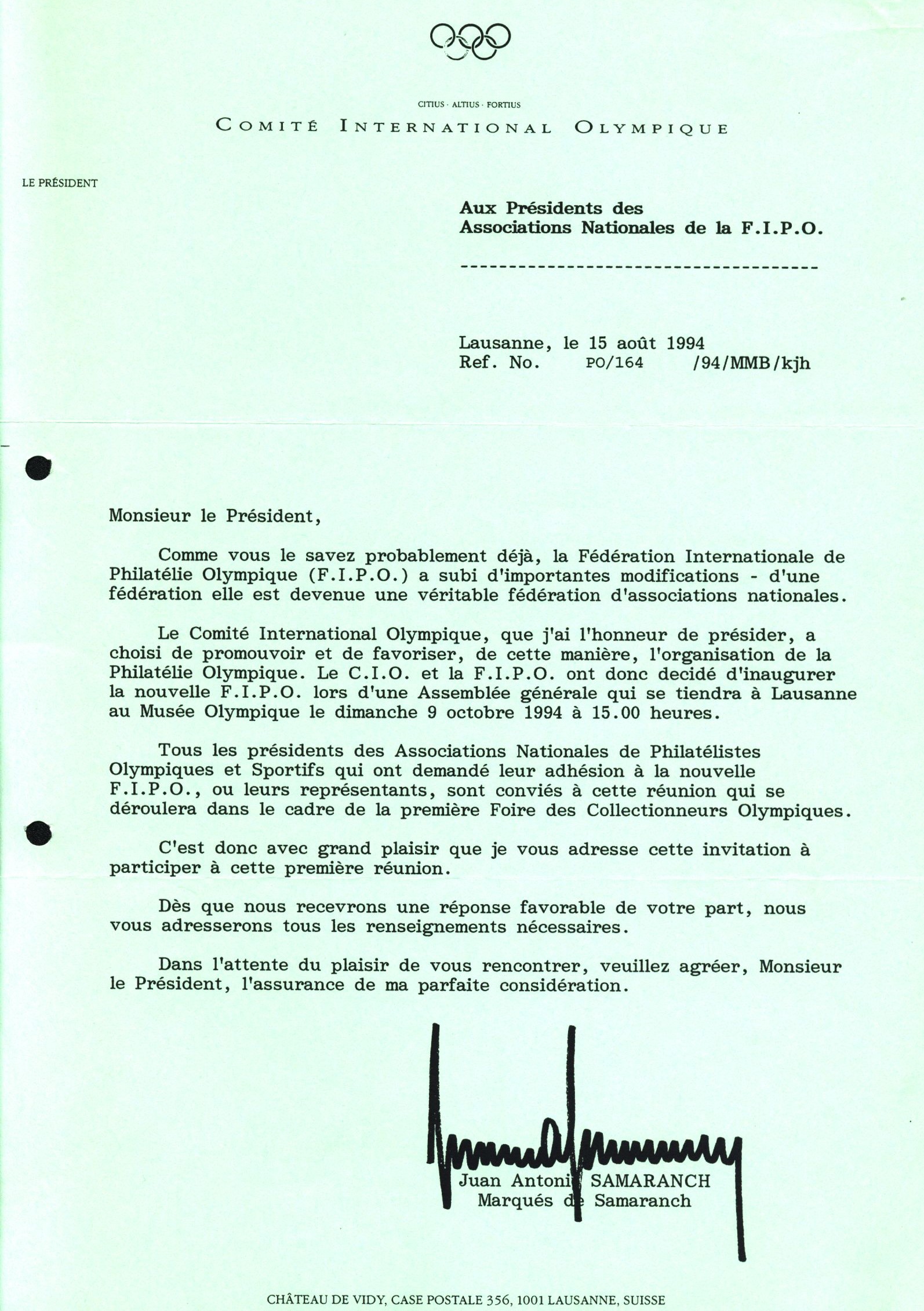 Agent d'entretien des réseaux d'eau potable et d'assainissement. Letter To Presidents Of Fipo National Associations Aico