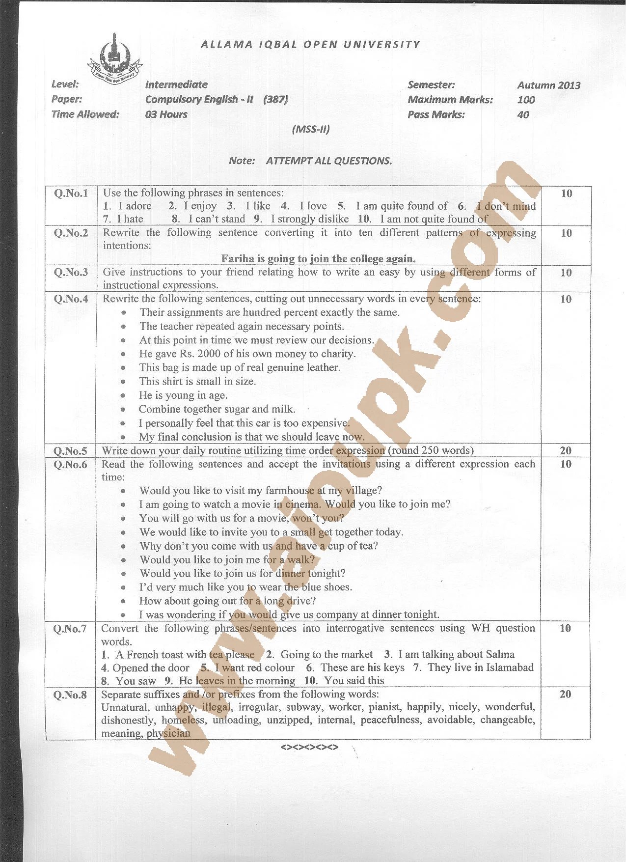 Aiou assignment spring 2020 picture