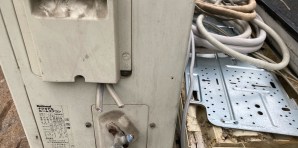 西区マンション取り外し済みエアコン無料回収
