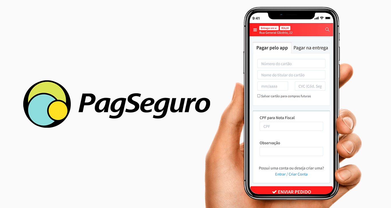 Como Habilitar O Recebimento Por Cartao De Credito Em Meu Site De Delivery E Aplicativo Com A Pagseguro Ajuda Do Programa Consumer