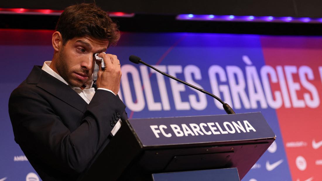 Sergi Roberto Berlinang Air Mata Pamit dari Barcelona