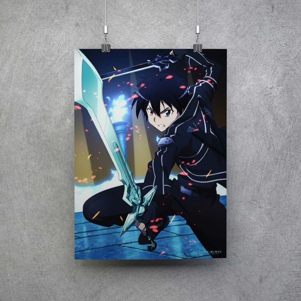 Kirito Poster From Sword Art Online -Your Alternative Anime Store 1000_X_1000_jpg