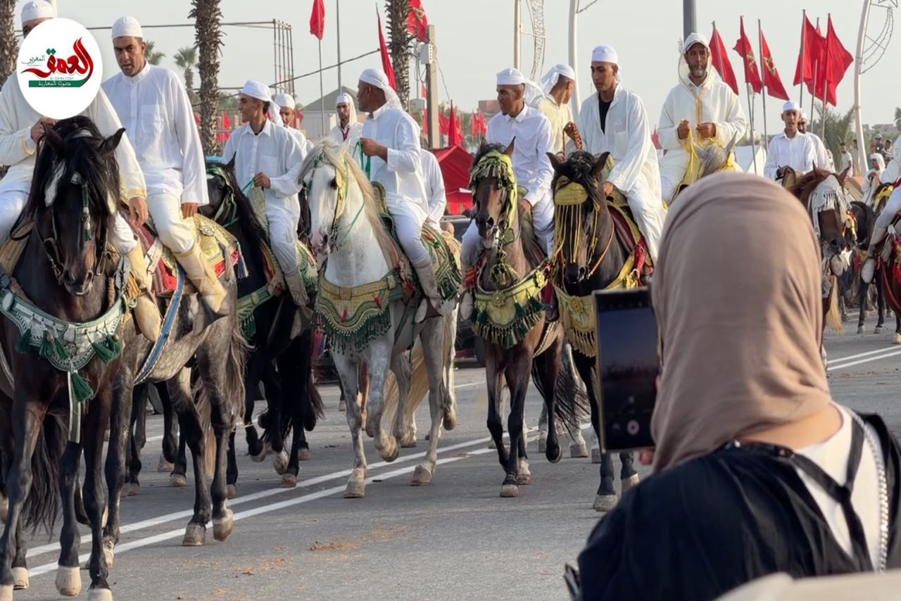 موكب فروسية مهيب بموسم مولاي عبد الله