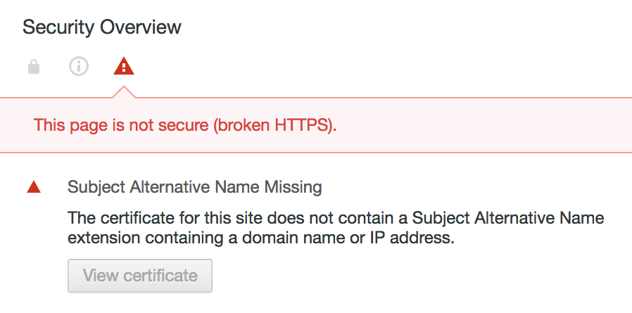 Certificate subject key id data: . Fixing Chrome 58 Missing Subjectaltname With Openssl When Using Self Signed Certificates Alexander Zeitler