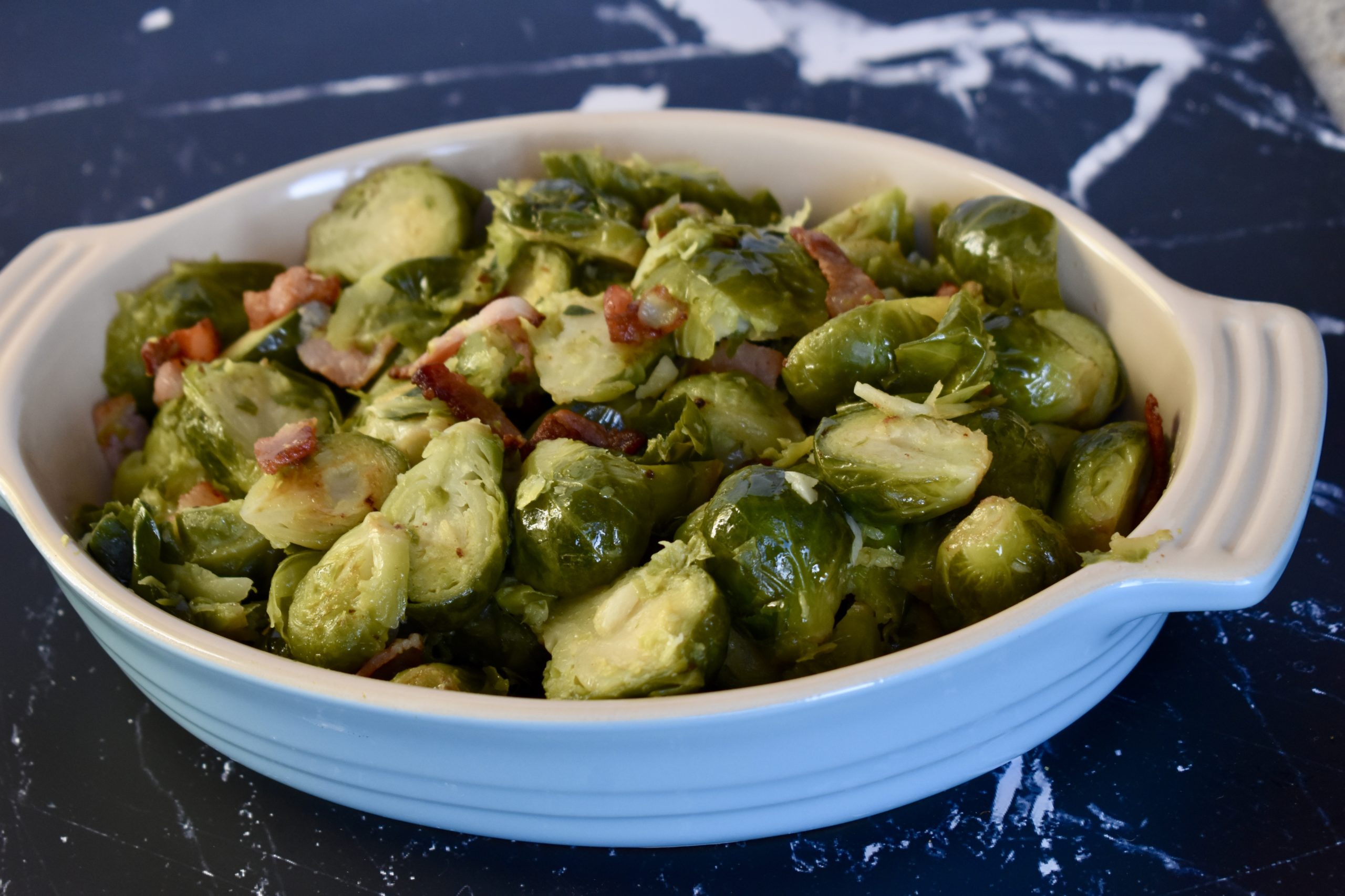 Brussel Sprouts with Bacon (Instant Pot) Alex Daynes