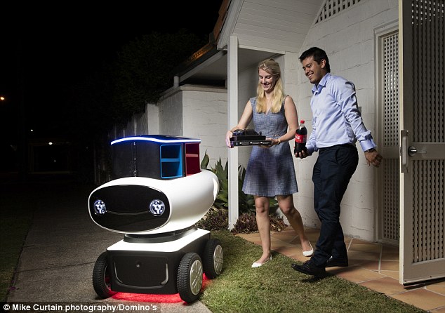 Domino's Robotic Unit, is an AI delivery robot