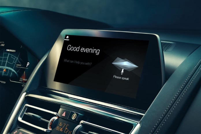 BMW's Intelligent Personal Assistant allows you to give instructions is an example of natural language processing in self driving cars.