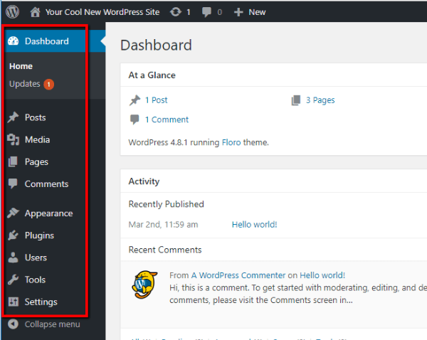 Aus dem admin dashboard heraus wird alles gesteuert, verwaltet und bearbeitet. Complete Beginner S Guide To The Wordpress Admin Dashboard