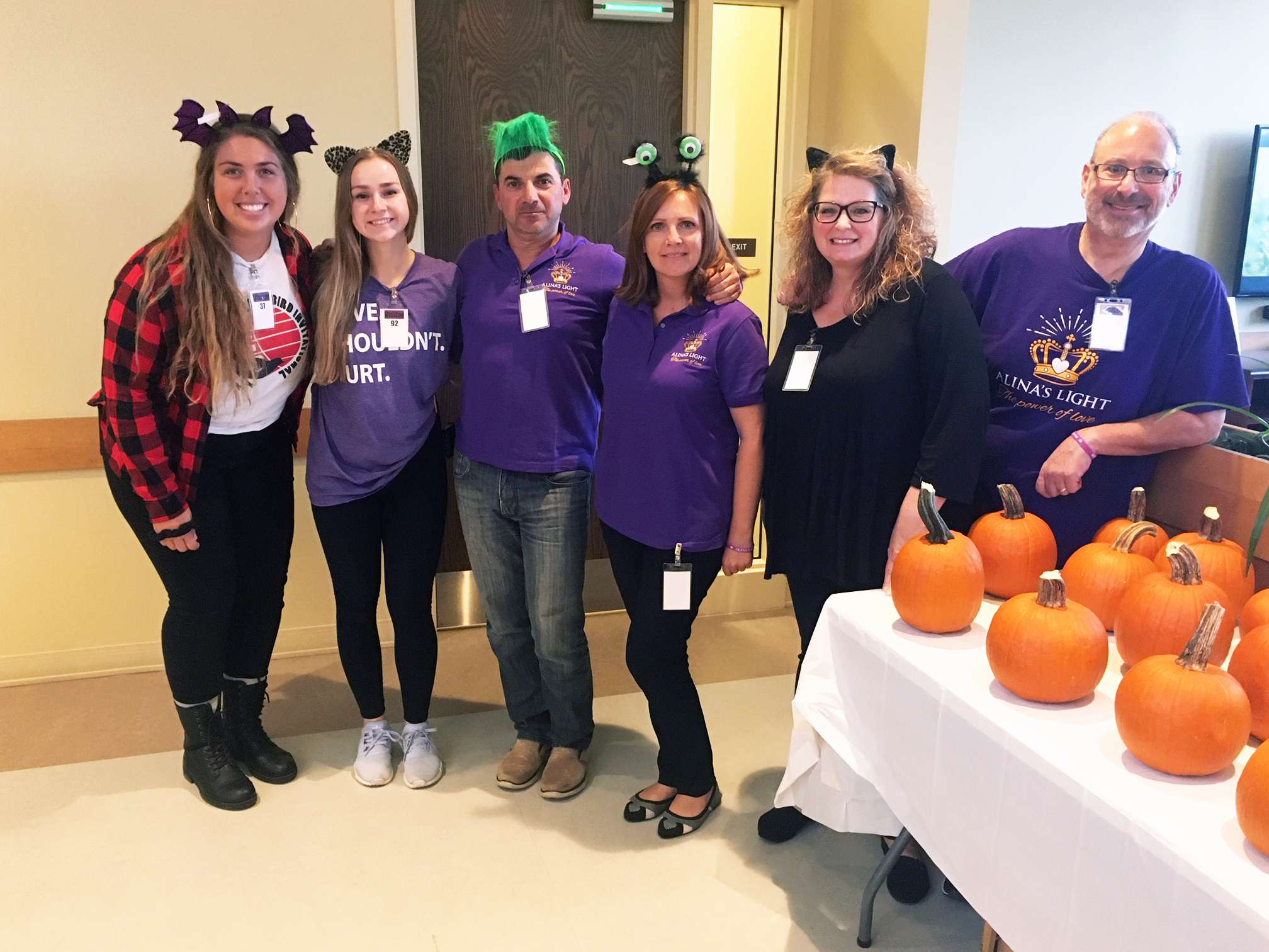 Carving Pumpkins at the Women's Shelter