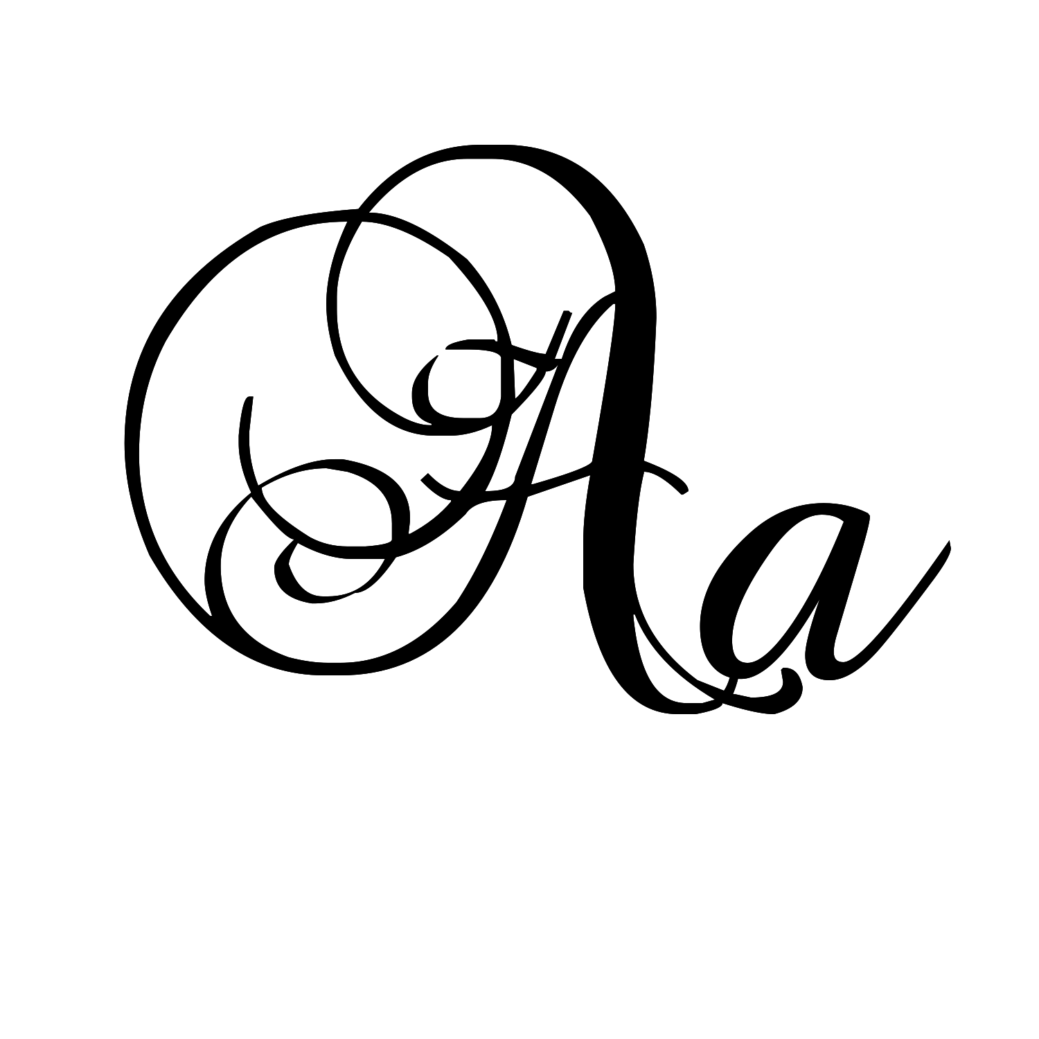 Line Drawing Calligraphy Lettering Monogram Tattoo Vines - Google Search 1500_x_1500_png