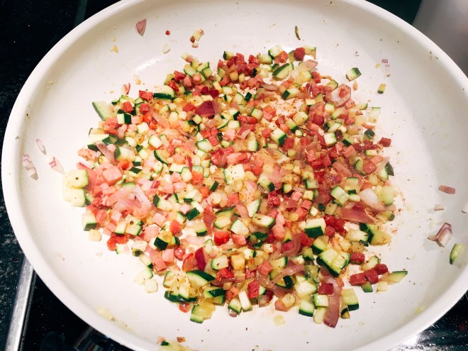 Zucchini Speck Omlette