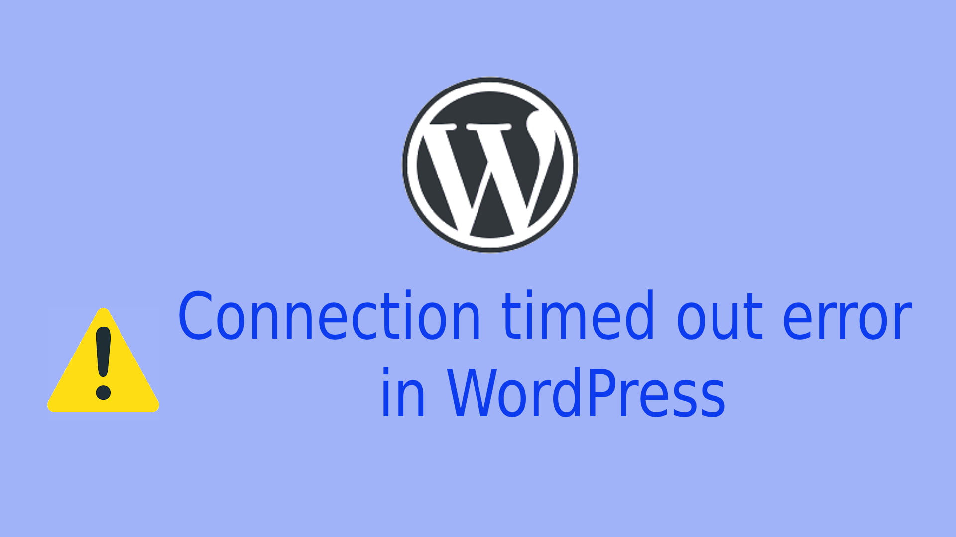 It blocks the rest api . How to fix WordPress Connection Timed Out Error? - AllTricks