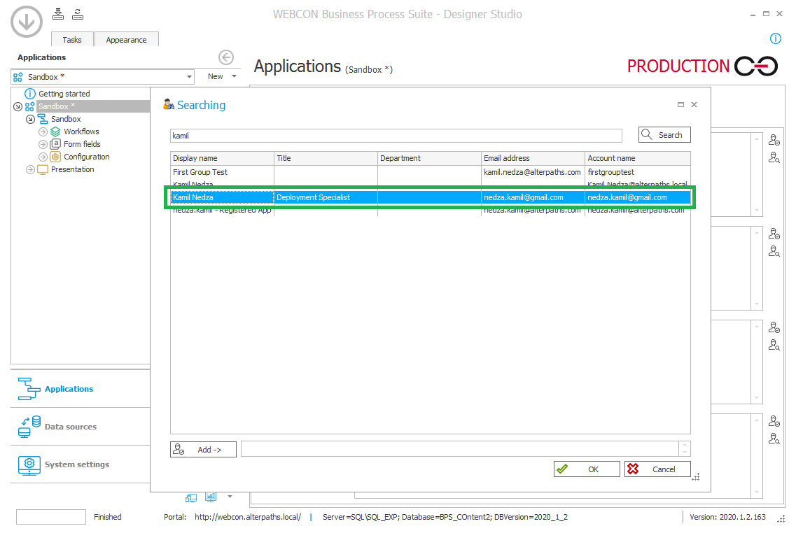 Granting privileges to an external user