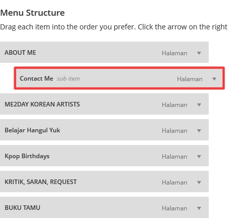 The customizing homepage settings menu option with the static page option . Membuat Menu Pada Wordpress Tugastiksmpn16malang