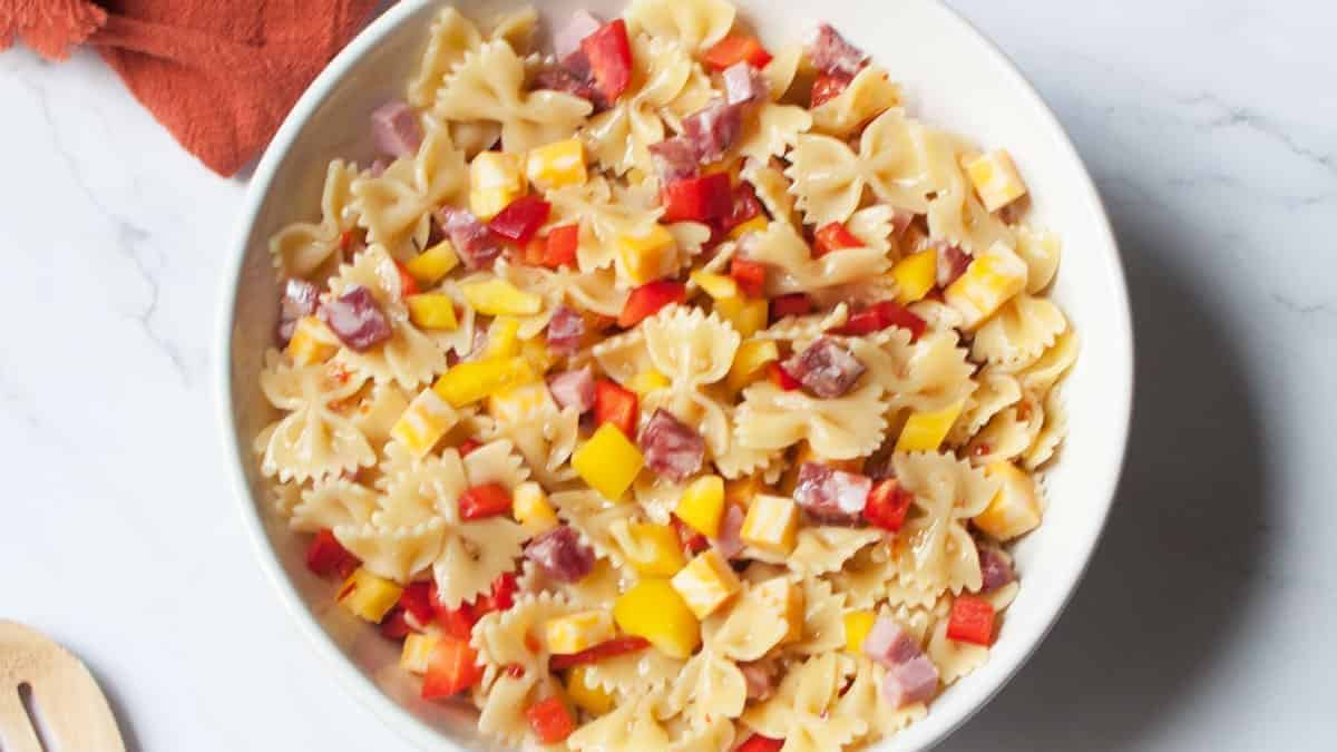 Italian Bow Tie Pasta Salad.