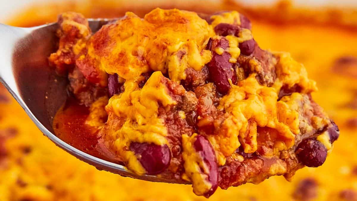 Beef & bean casserole.