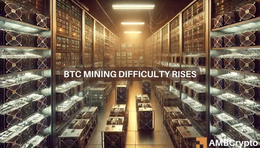 Bitcoin Mining Difficulty Hits New High, Signifying Network Strength And Competition
