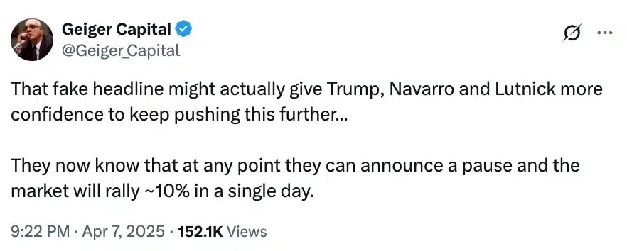 Geiger Capital on Trump tariff