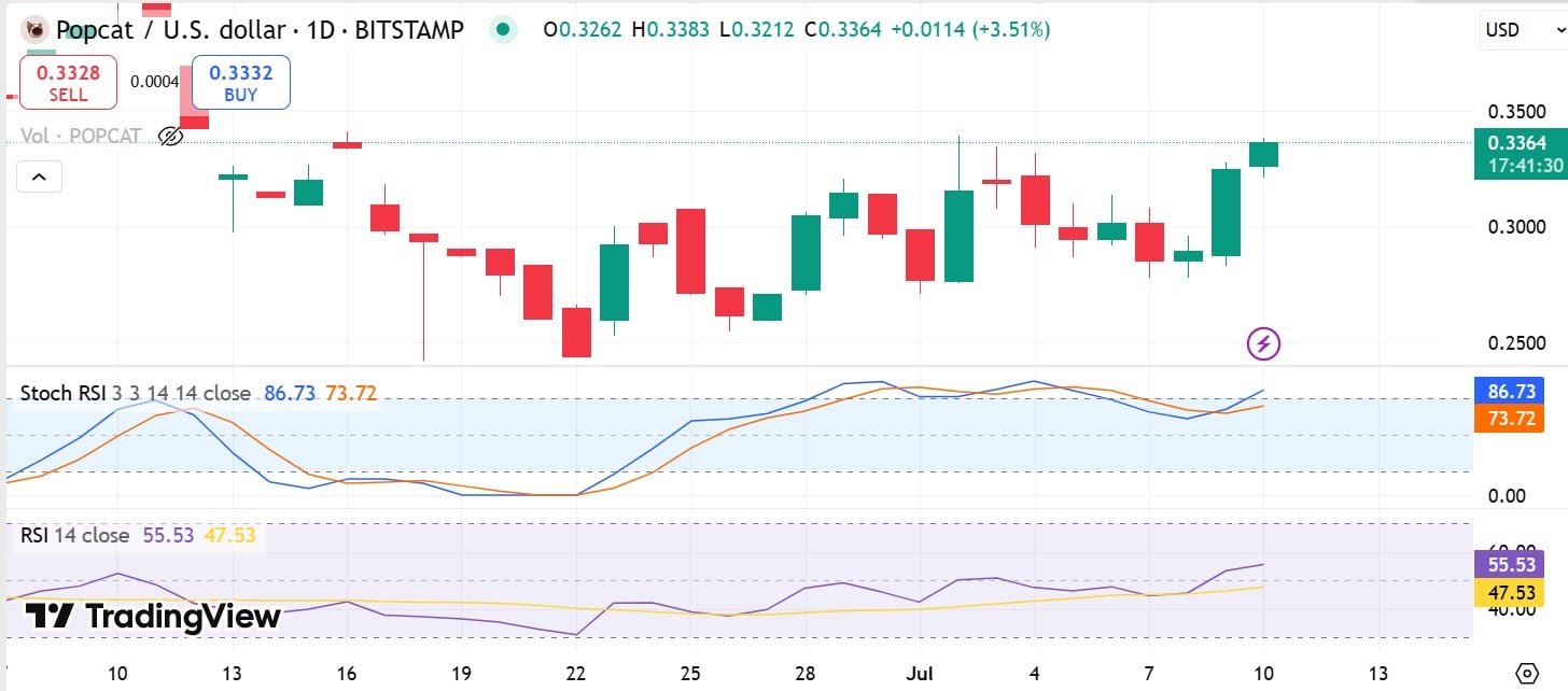 Popcat Stoch RSI & RSI