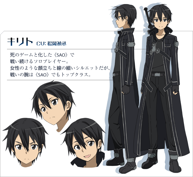 Welcome to anime characters database. Kirito From Sword Art Online