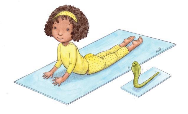 Esercizi per calmare la mente, per rilassarsi, per la respirazione. 12 Illustrations To Teach Kids Yoga Poses