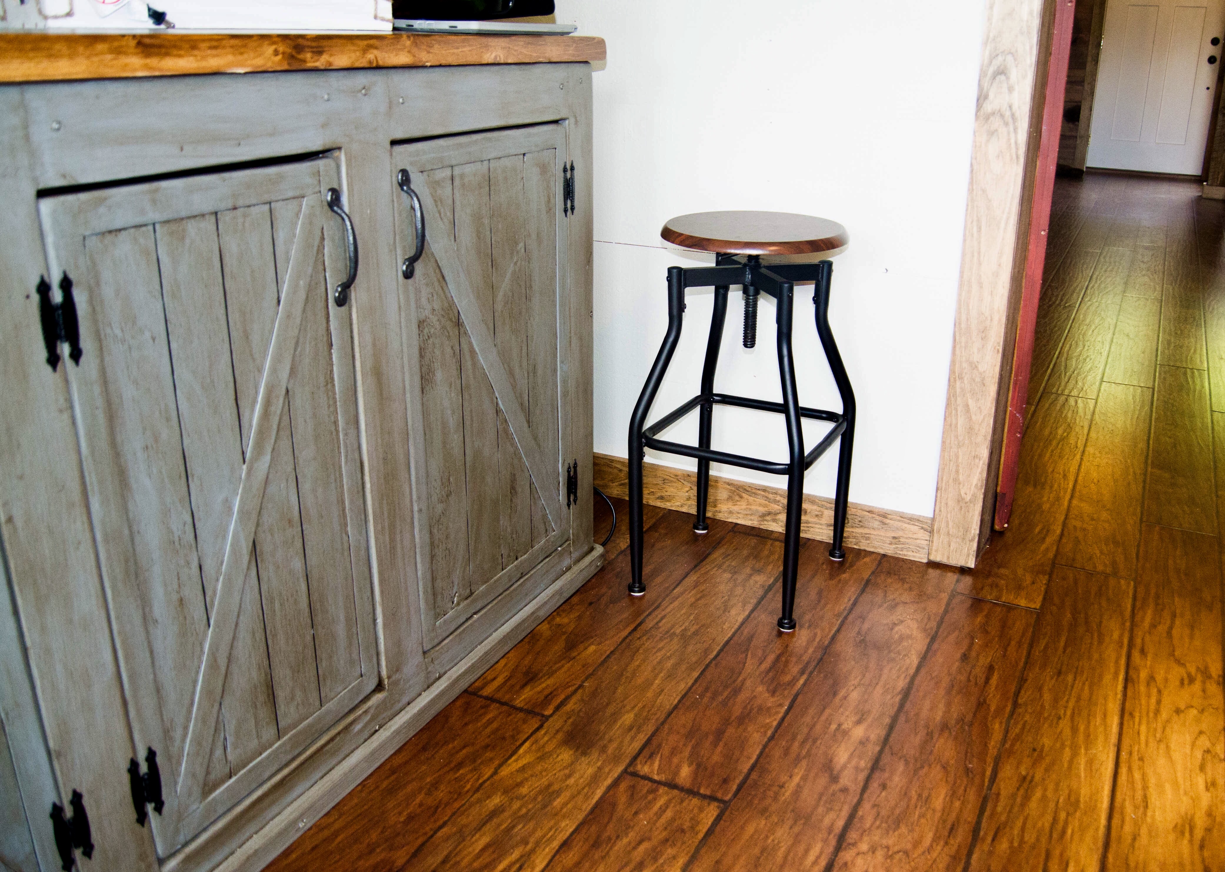 Couples, amenities lovers, beachgoers style: Scrapped the Sliding Barn Doors, Rustic Cabinet Doors