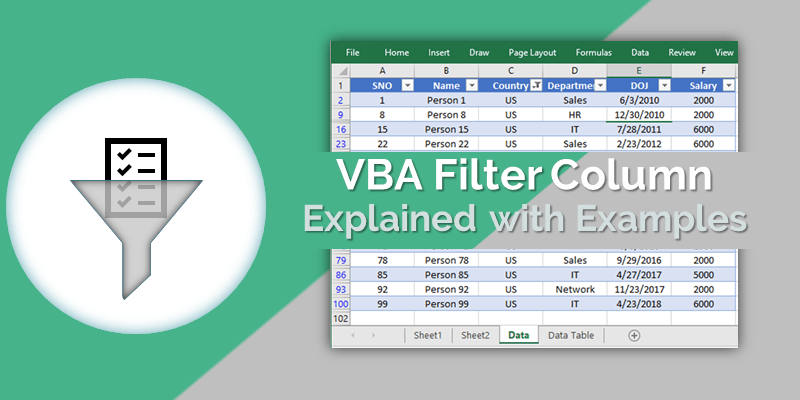 But the drawback of using the filter buttons is that . Vba Filter Column Filtering Excel Data Example Macro