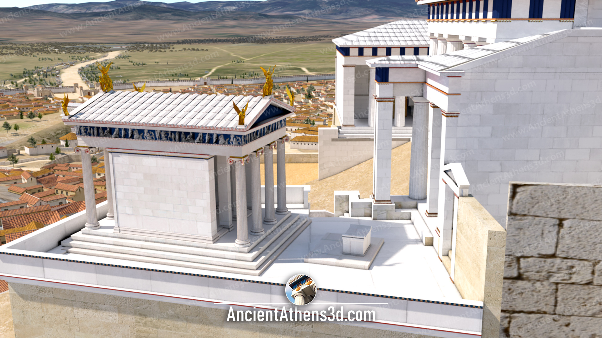 3d modeling is the process of creating a 3d representation of any surface or object by manipulat. Classical Acropolis Of Athens Ancient Athens 3d