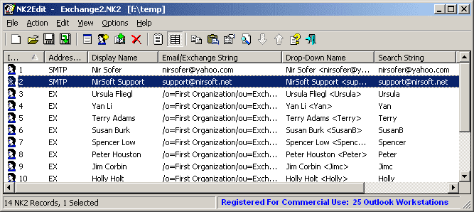 Edit Daftar Pelengkapan Otomatis Microsoft Outlook - Perangkat Lunak