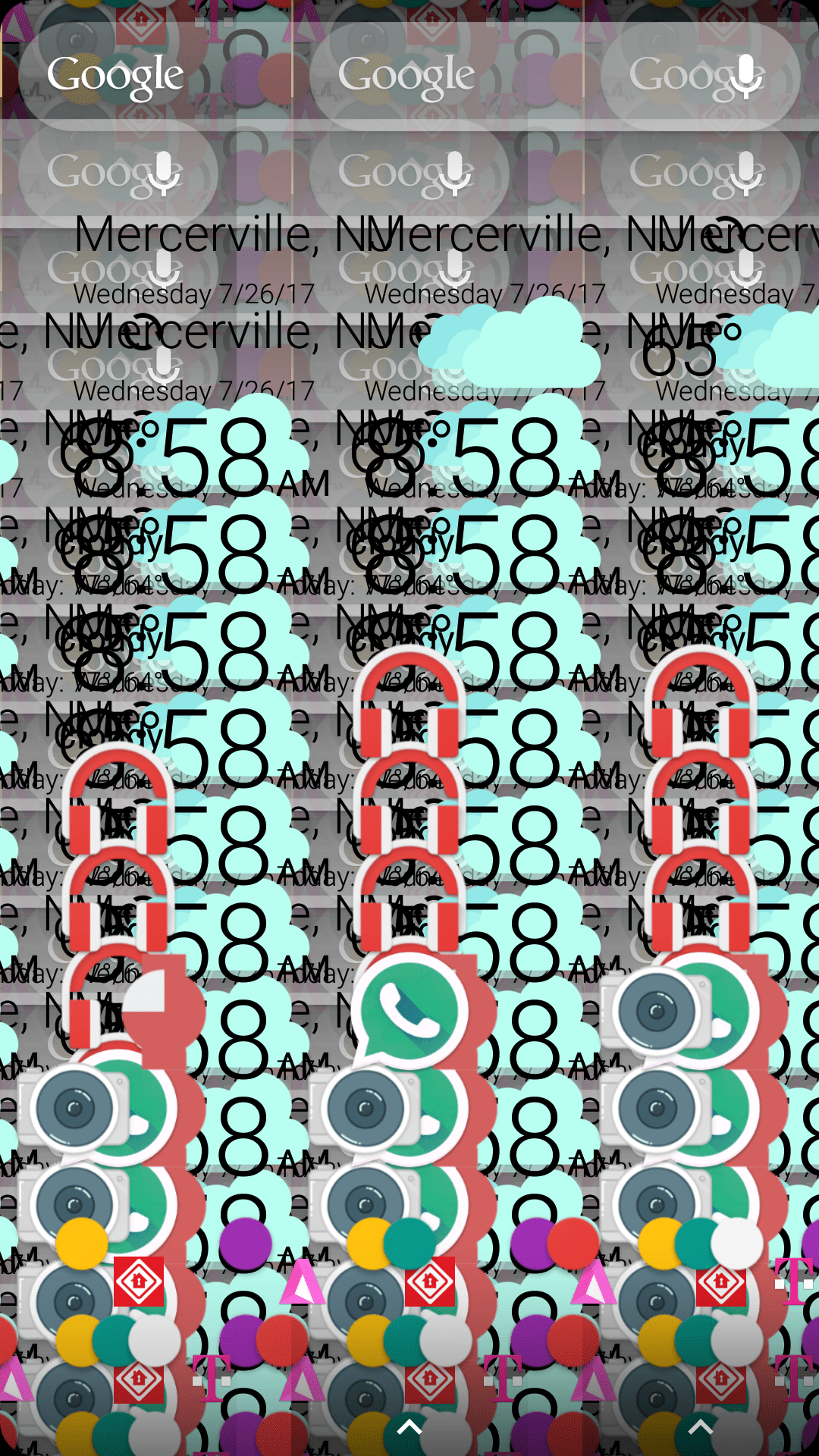 Stericson was the themeing master and was trying to learn from him, as you can see from my red/tool theme in the first post. Wallpaper multiplies on screen