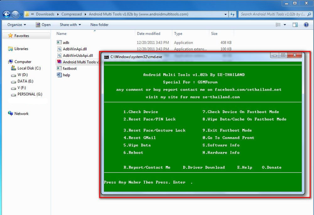 Android Multi Tools V1.02B For All Android Pattern Lock Remover Android Multi Tools