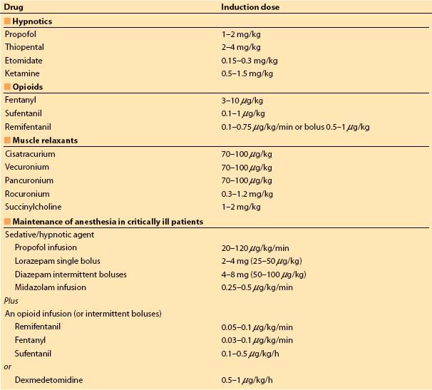 Induction of Anesthesia Anesthesia Key