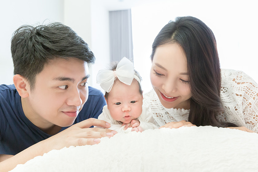 【新生兒寫真】潘朵拉專業兒童攝影~我們的第一次幸福全家福