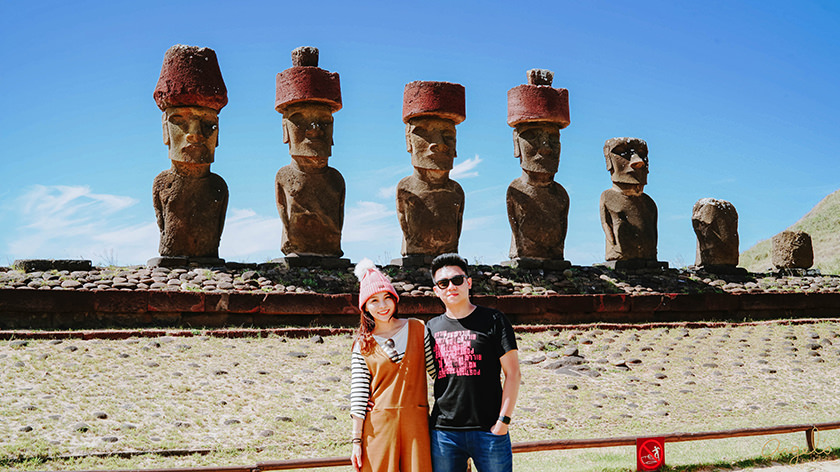 受保護的內容: 【復活節島】摩艾巡禮Part2~海灘邊的摩艾群&有眼睛的摩艾