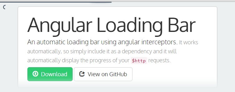 Angularjs Loading Component Automatic AngularJS Loading / Progress Bar For Your Apps | Angular Script