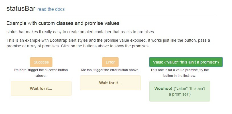 Promise-aware AngularJS Directive and UI Elements | Angular Script