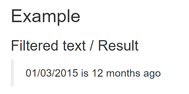 Facebook Like AngularJS TimeSince Filter | Angular Script