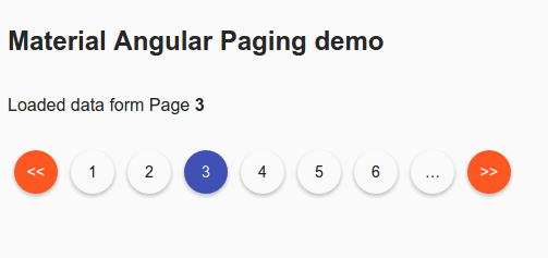 Angular Material Design Pagination | Angular Script