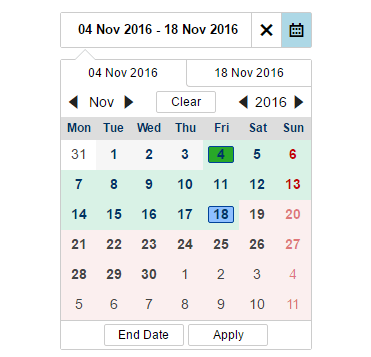 angular picker date reusable range