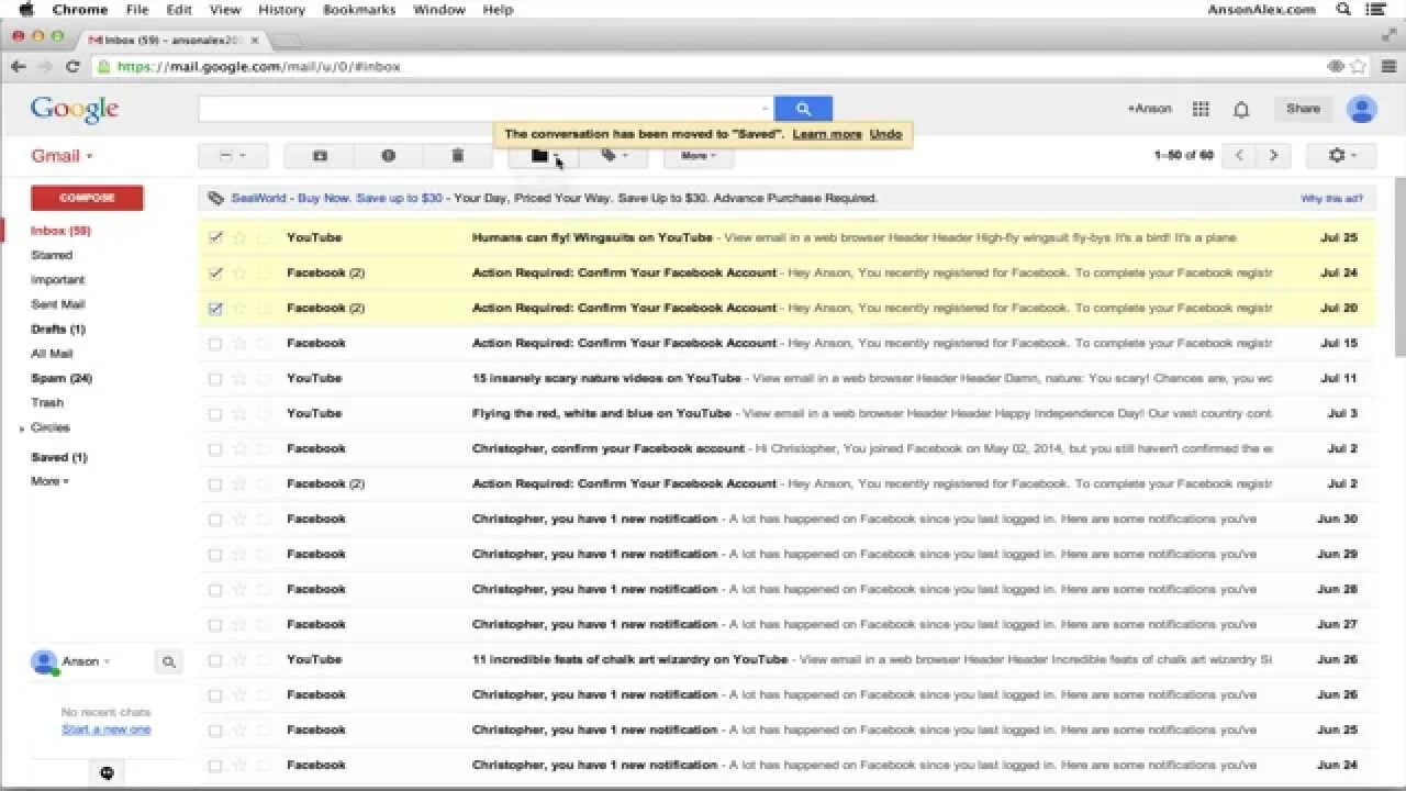 Gmail Tutorial for Beginners 2014 [Video] - AnsonAlex.com