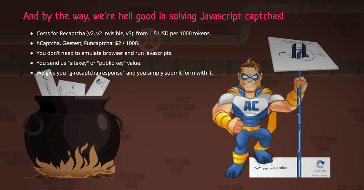 The process of solving recaptcha v2 callback does not differ from the similar process of solving recaptcha v2: Anti Captcha Captcha Solving Service Bypass Recaptcha Funcaptcha Arkose Labs Image Captcha Geetest Hcaptcha