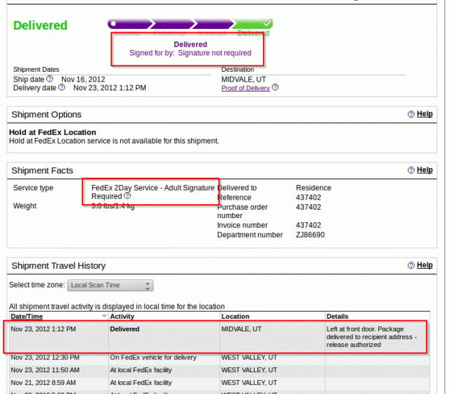 As a service standard, fedex requires a signature on all deliveries. Fedex Lost A Gun Not A Tango Nothing To See Here