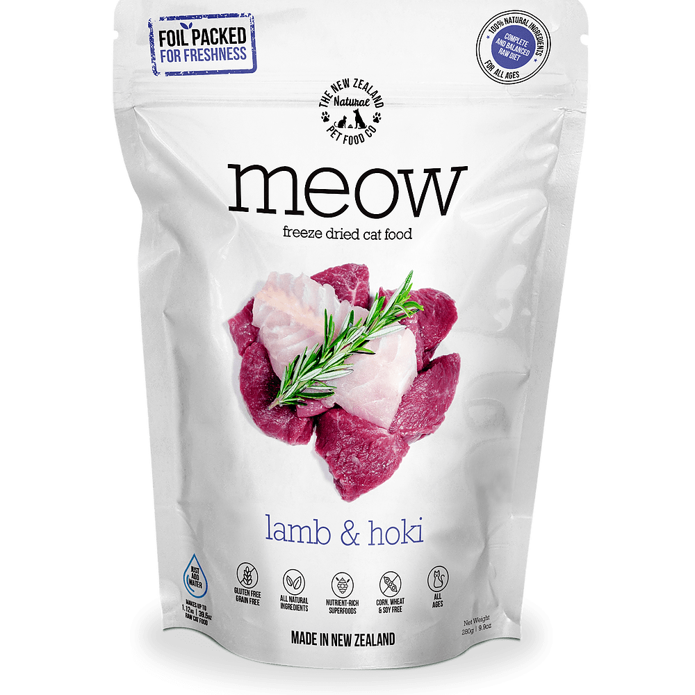 meow freeze dried cat food