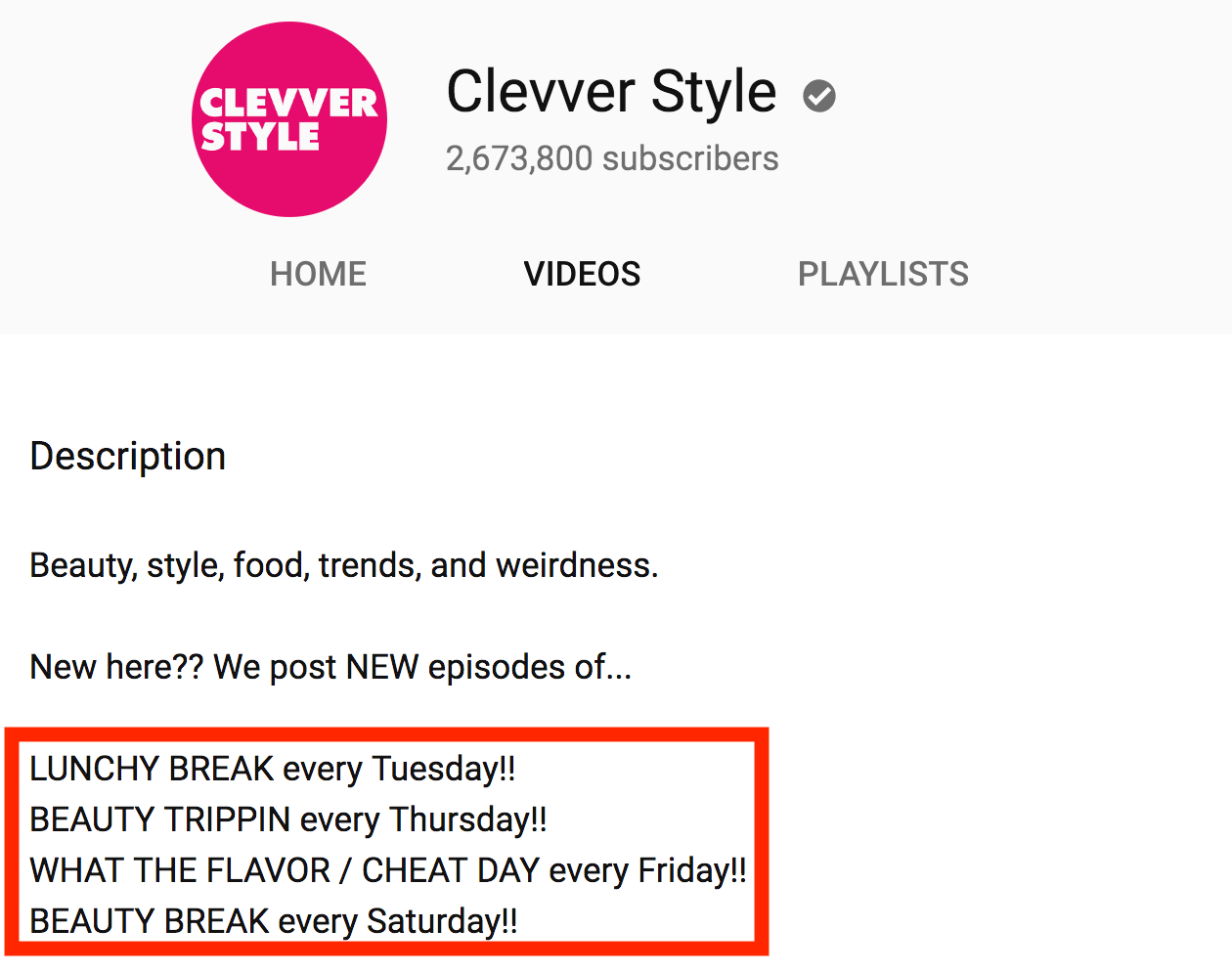 कोई अन्य अभिवर्णन या अक्षर जोडना. Channel Description