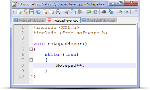 Download Notepad++ 6.0; Code Editor & Notepad replacement