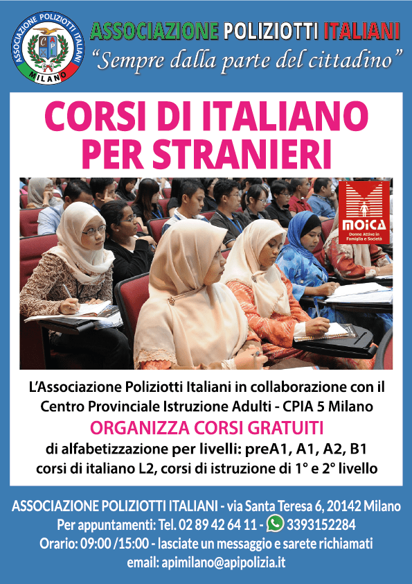Corsi Di Italiano Per Stranieri - Associazione Poliziotti Italiani 842_x_595_png