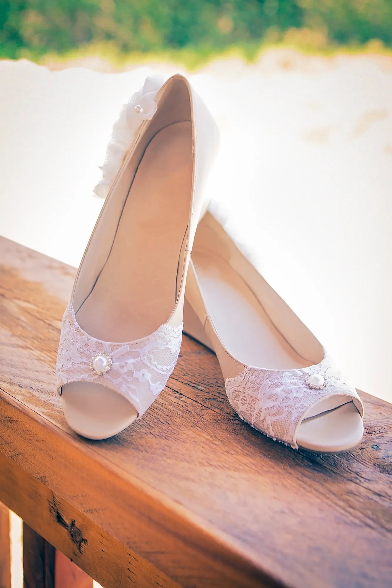 Our car experts choose every product we feature. Lace Peep-Toe Flats