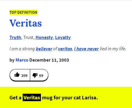 Veritas Meaning On Different Pages-2019 - Apniphysics