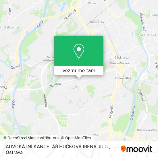 Jak Do Advokatni Kancelar Huckova Irena Judr V Marianske Hory Autobus Tramvaj Nebo Vlak